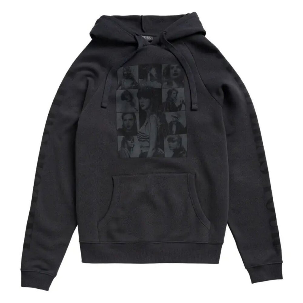 NEW Taylor Swift The Eras Tour Original US Dates Black Hoodie Logo Merch Size XL